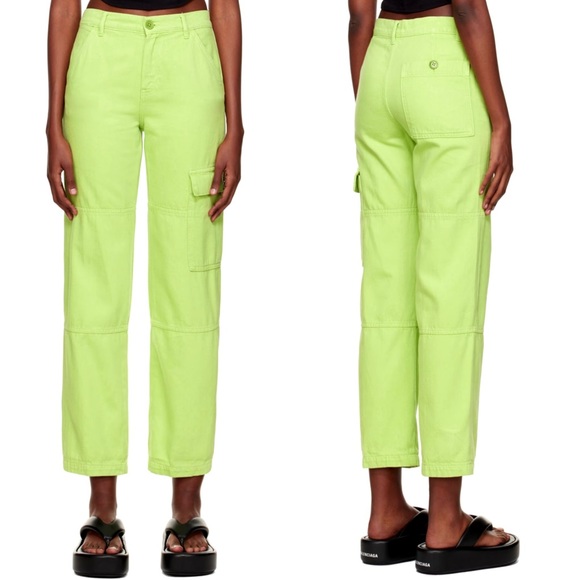 Reformation Green Bailey Trousers - Picture 2 of 8